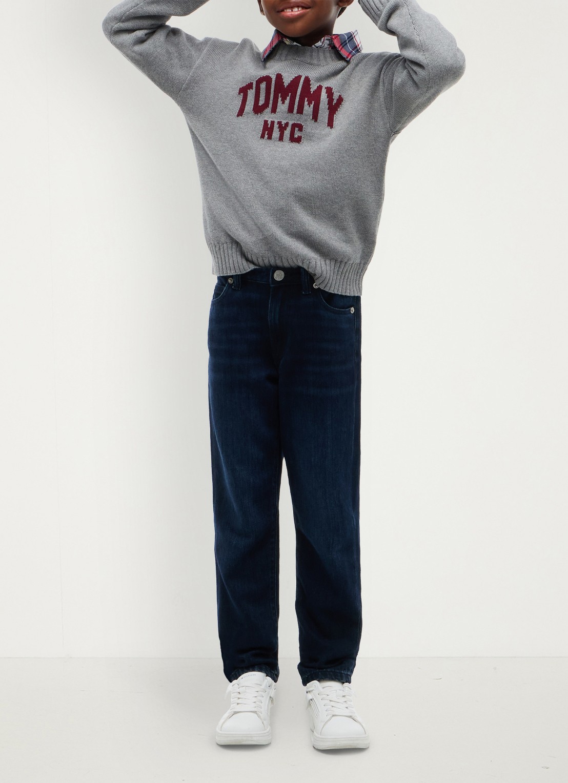 Tommy Hilfiger Straight leg jeans in lyocellblend - voorkant 5 indigo