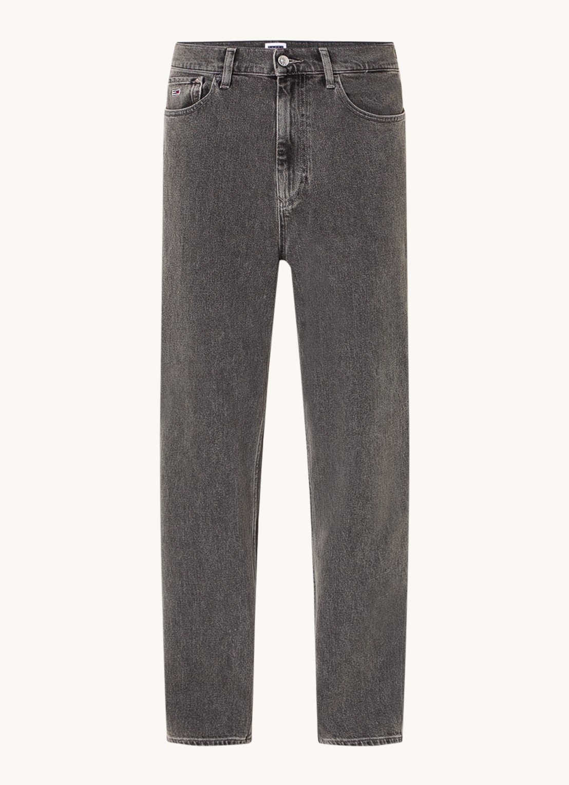 Tommy Hilfiger Straight leg jeans met gekleurde wassing - voorkant 4 grijs