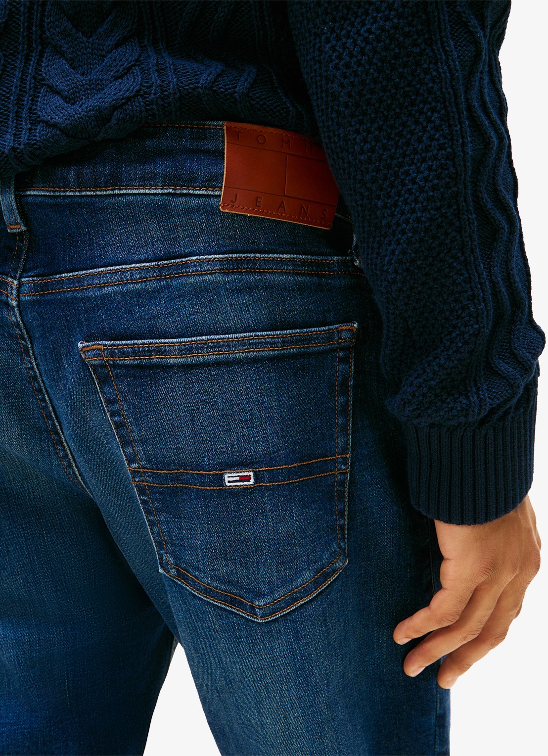 Tommy Hilfiger Straight leg jeans met medium wassing - detail 2 denim