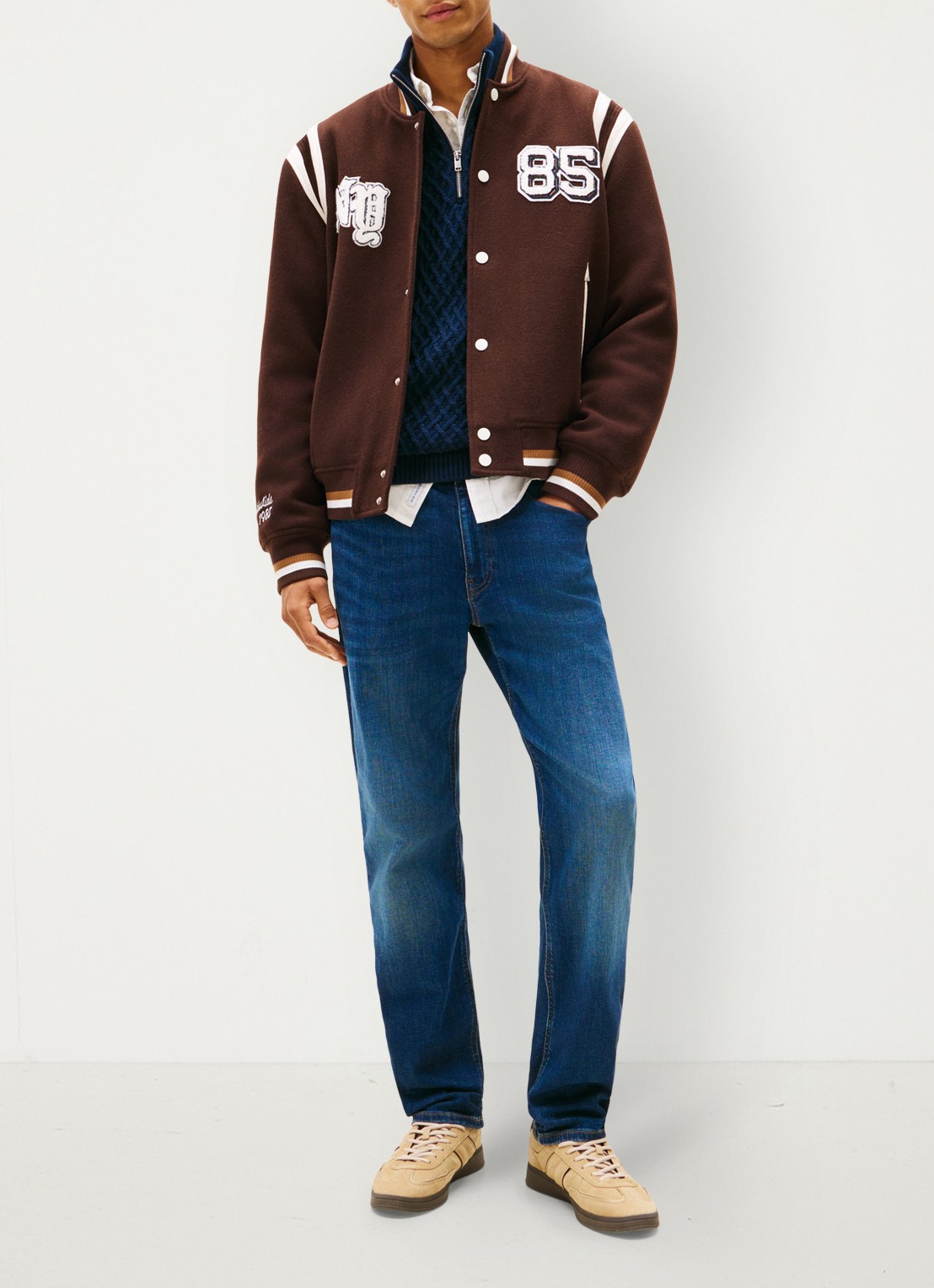 Tommy Hilfiger Straight leg jeans met medium wassing - voorkant 4 denim