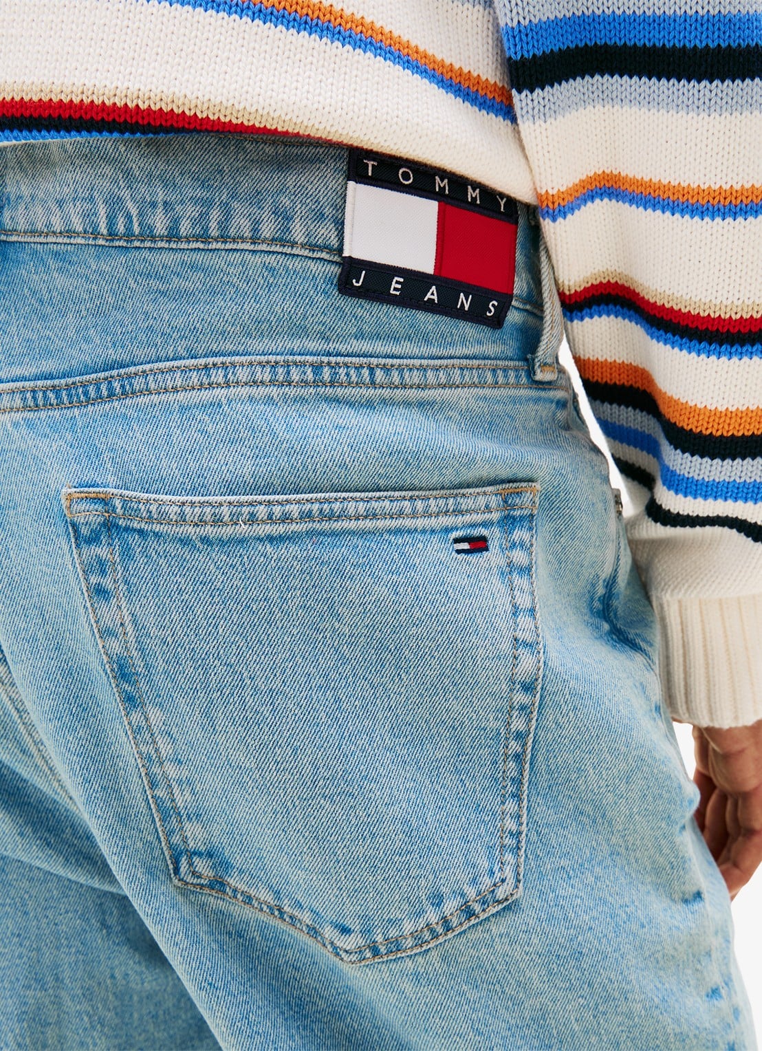 Tommy Hilfiger Straight leg jeans met steekzakken - detail 5 denim