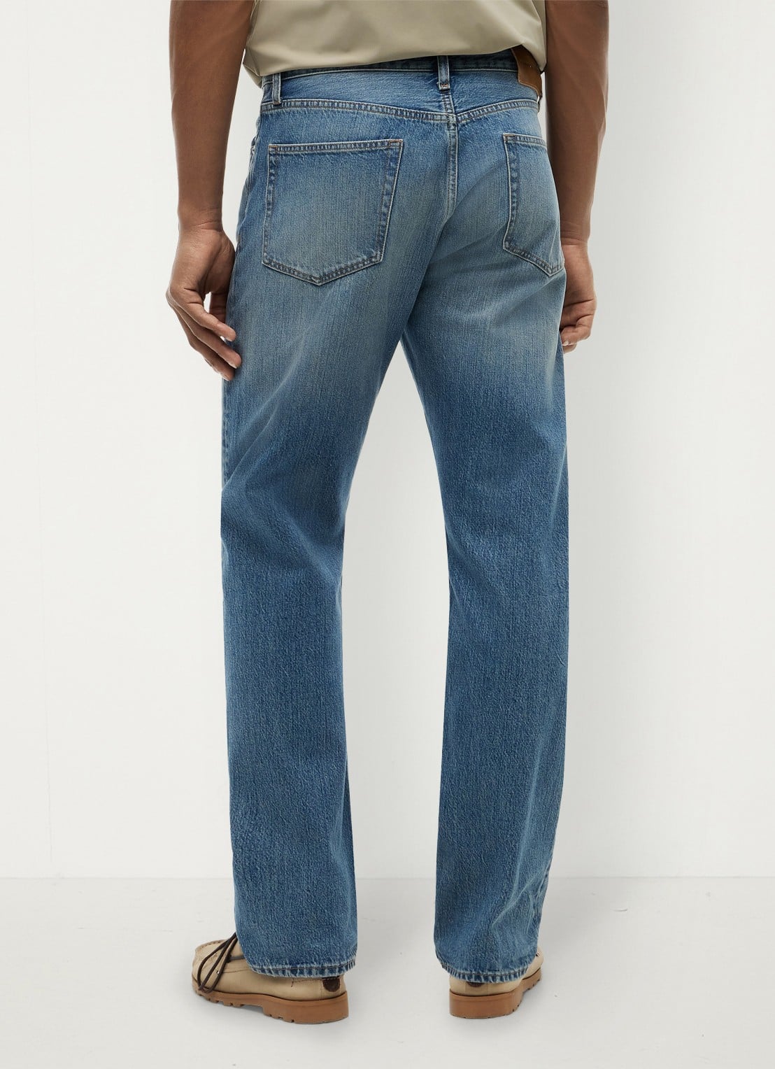 Tommy Hilfiger Straight leg jeans met steekzakken - achterkant jeans