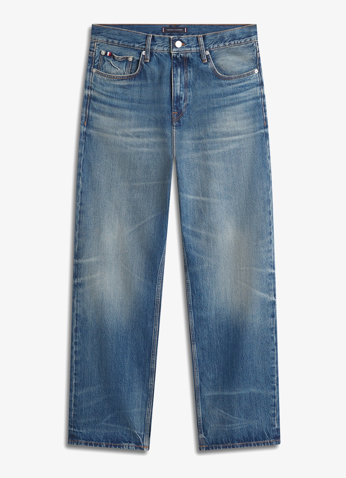 Tommy Hilfiger Straight leg jeans met steekzakken - voorkant 4 jeans