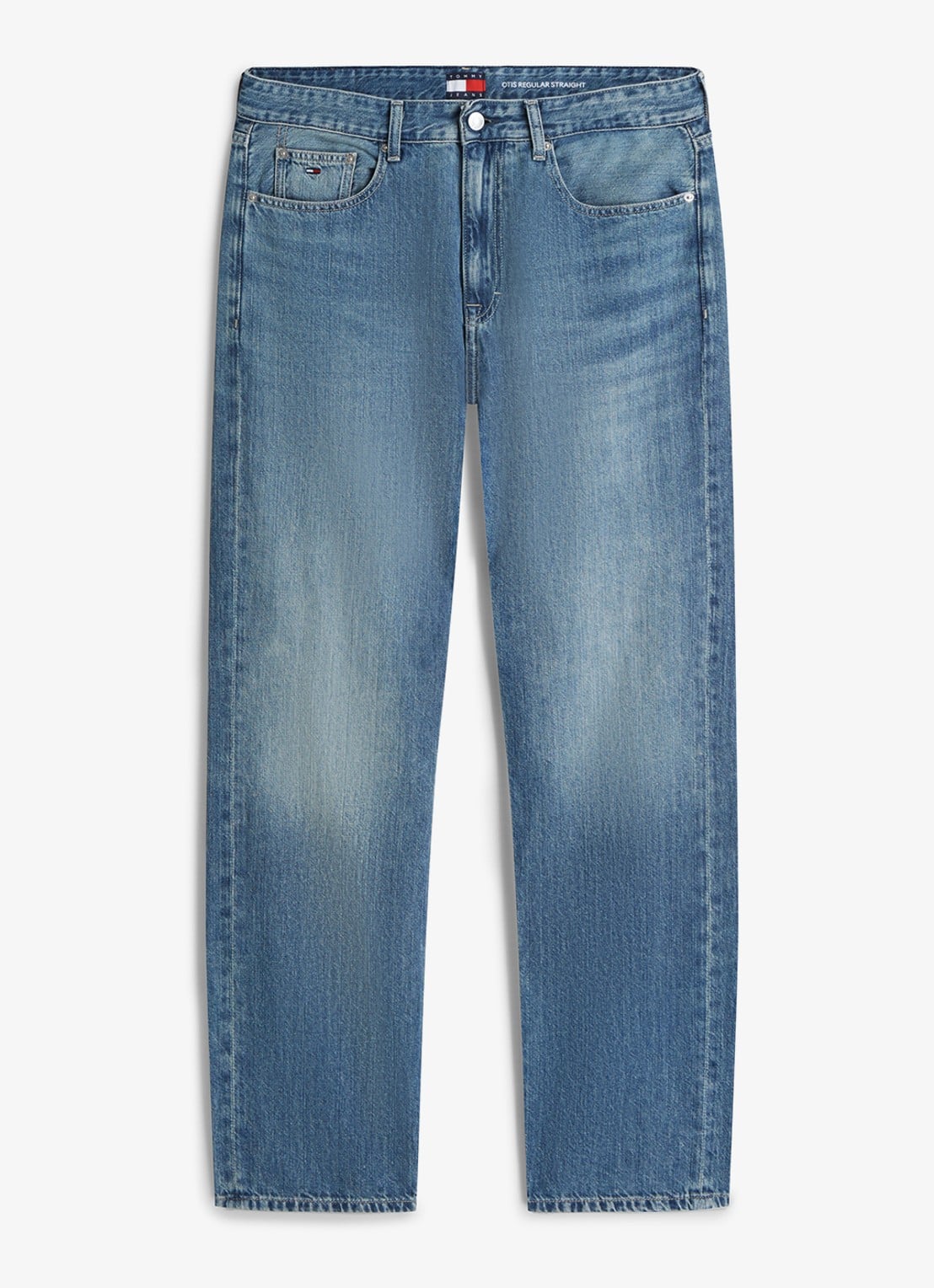 Tommy Hilfiger Straight leg jeans met steekzakken - voorkant 4 denim