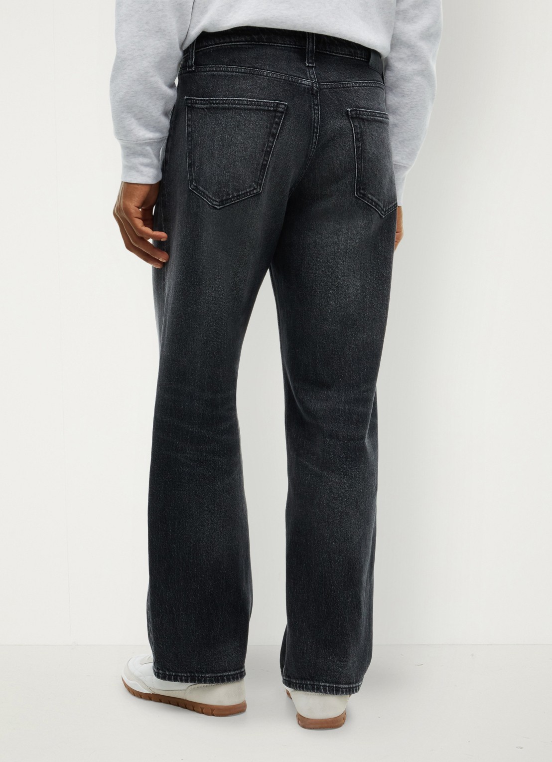 Tommy Hilfiger Straight leg jeans met steekzakken - achterkant grijs