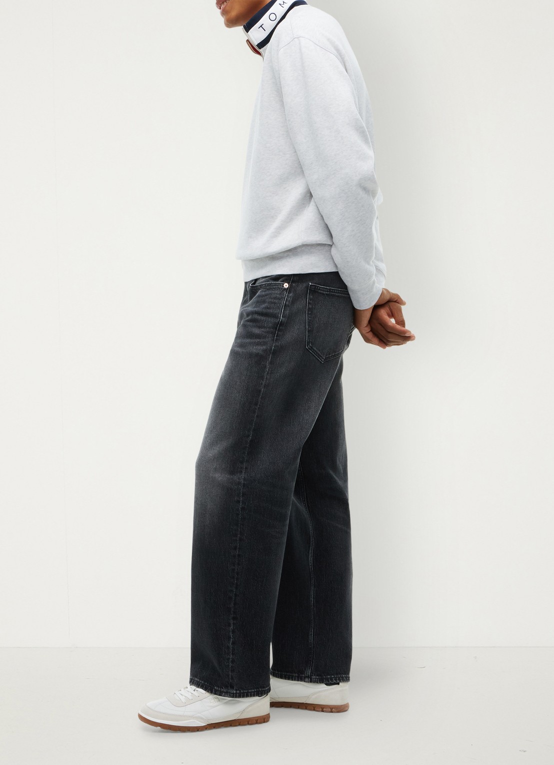 Tommy Hilfiger Straight leg jeans met steekzakken - detail 5 grijs