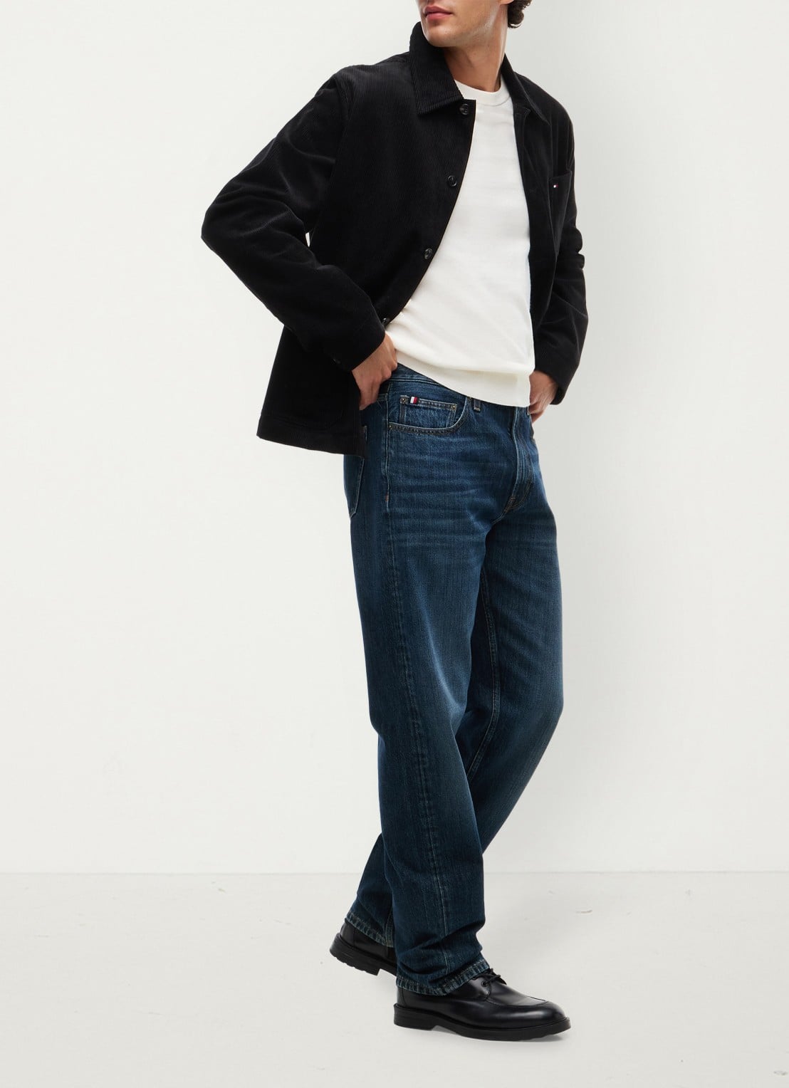 Tommy Hilfiger Straight leg jeans met steekzakken - detail 3 indigo