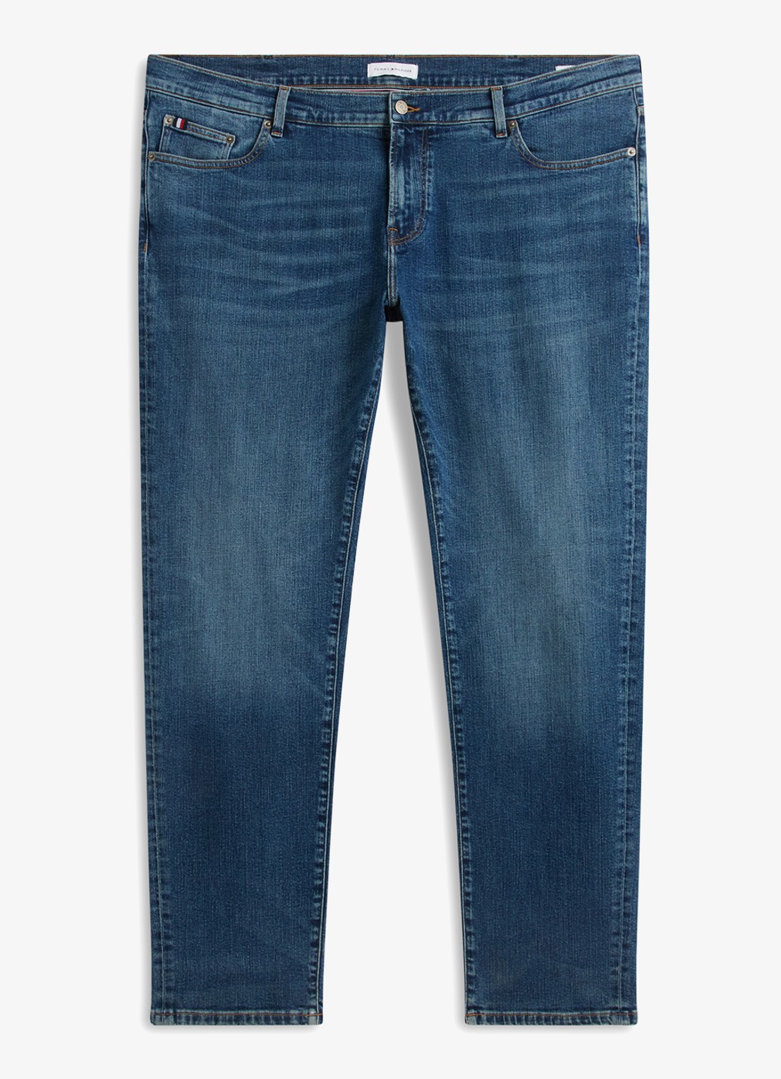 Tommy Hilfiger Straight leg jeans met steekzakken - voorkant 5 denim