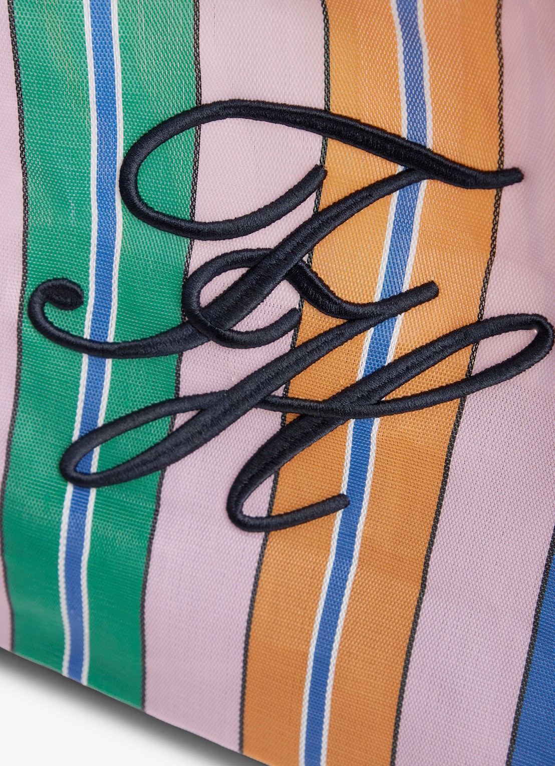 Tommy Hilfiger Strandtas met streepprint en logo - detail 3 multicolor