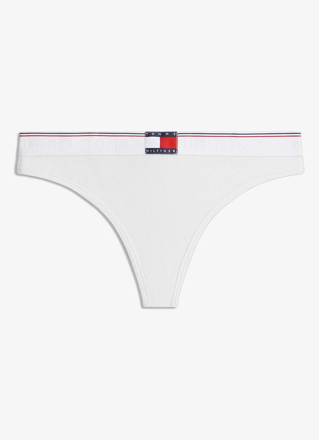 Tommy Hilfiger String met logoband - voorkant 3 wit