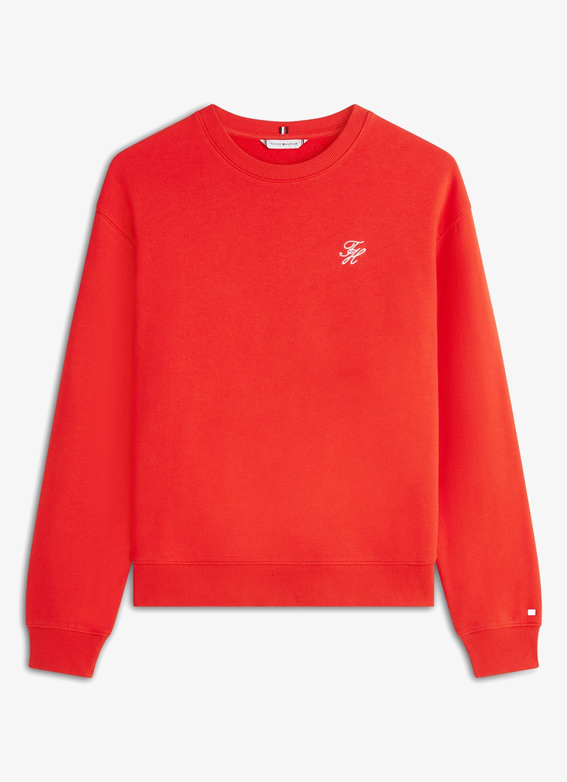 Tommy Hilfiger Sweater in katoenblend - voorkant 2 rood