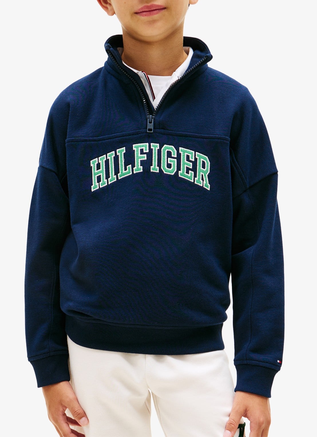 Tommy Hilfiger Sweater in katoenblend - detail 2 dark night navy-c1g