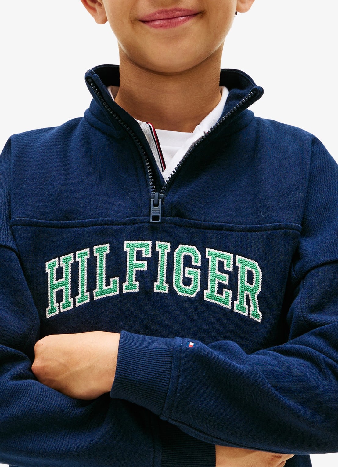 Tommy Hilfiger Sweater in katoenblend - detail 3 dark night navy-c1g