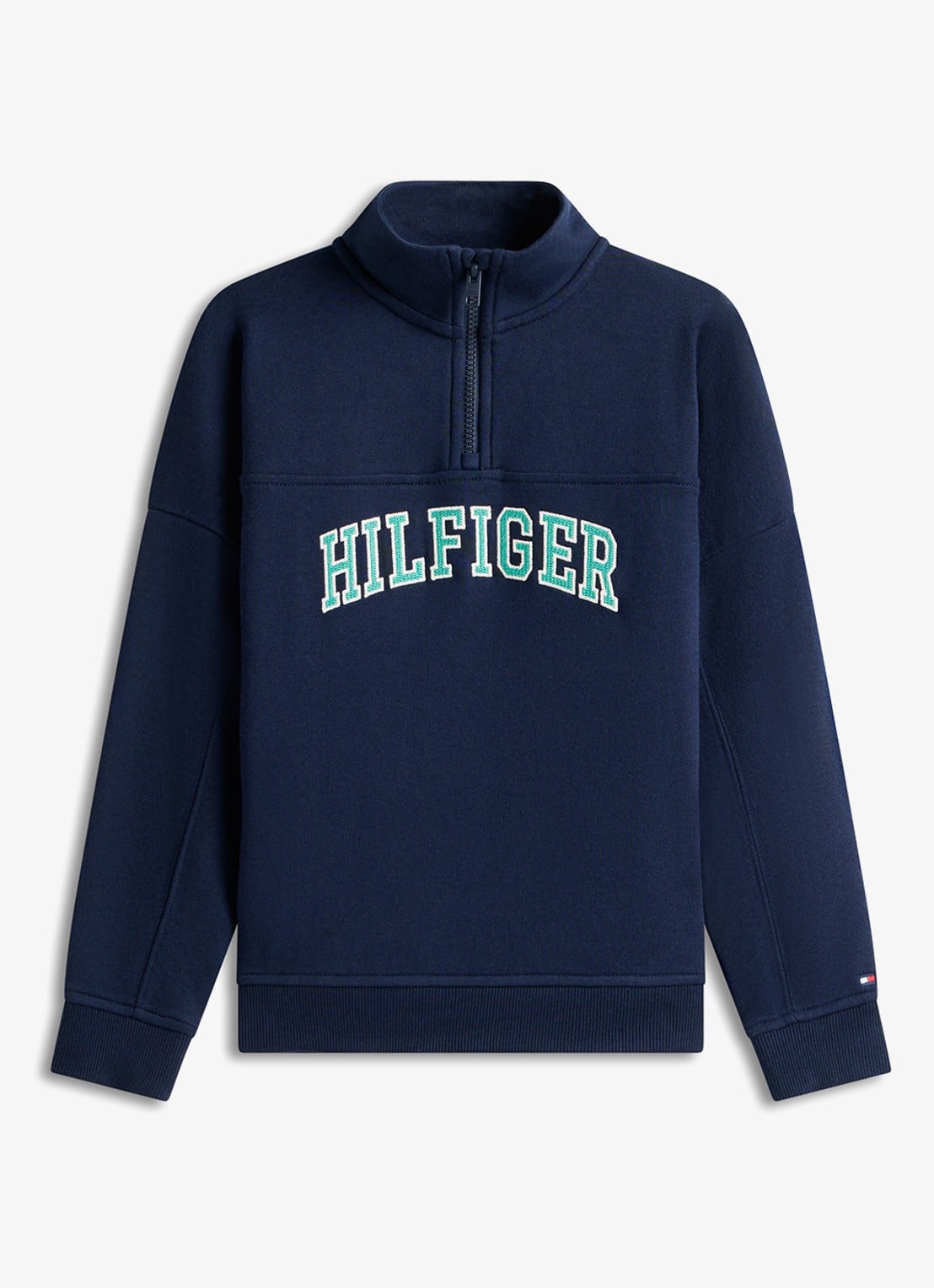 Tommy Hilfiger Sweater in katoenblend - voorkant 4 dark night navy-c1g