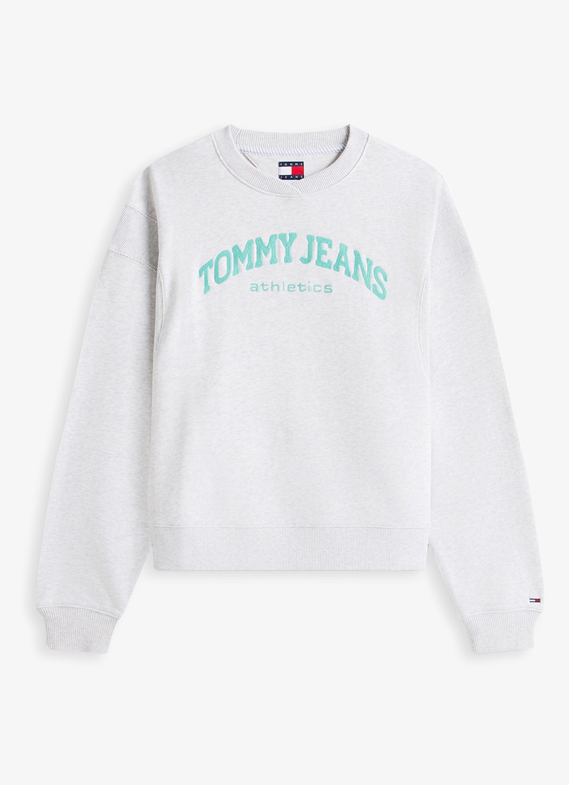 Tommy Hilfiger Sweater met logo - voorkant 4 grijs