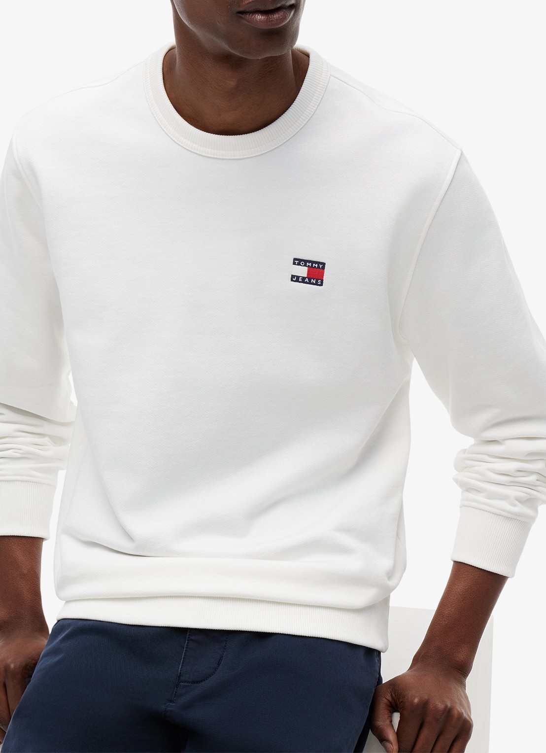 Tommy Hilfiger Sweater met logo - detail 2 wit