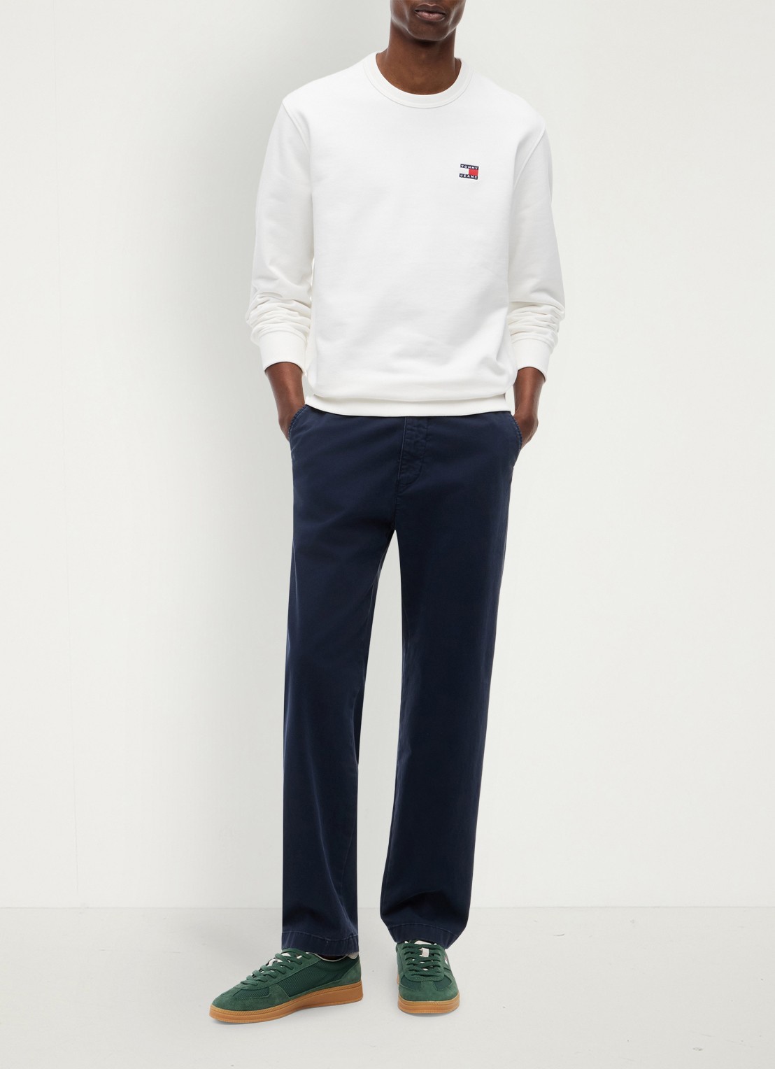 Tommy Hilfiger Sweater met logo - voorkant 5 wit