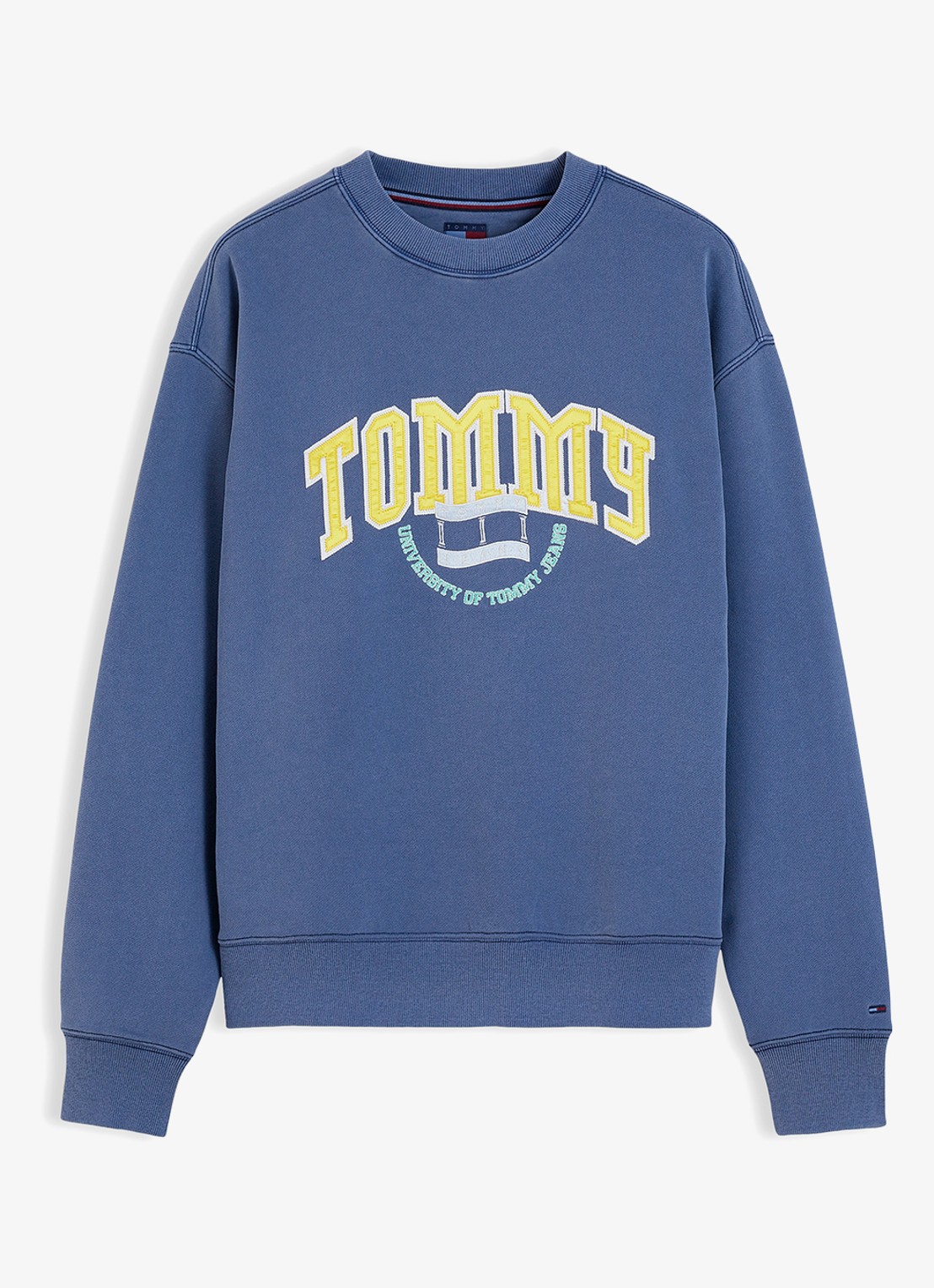 Tommy Hilfiger Sweater met logo - voorkant 4 blauw