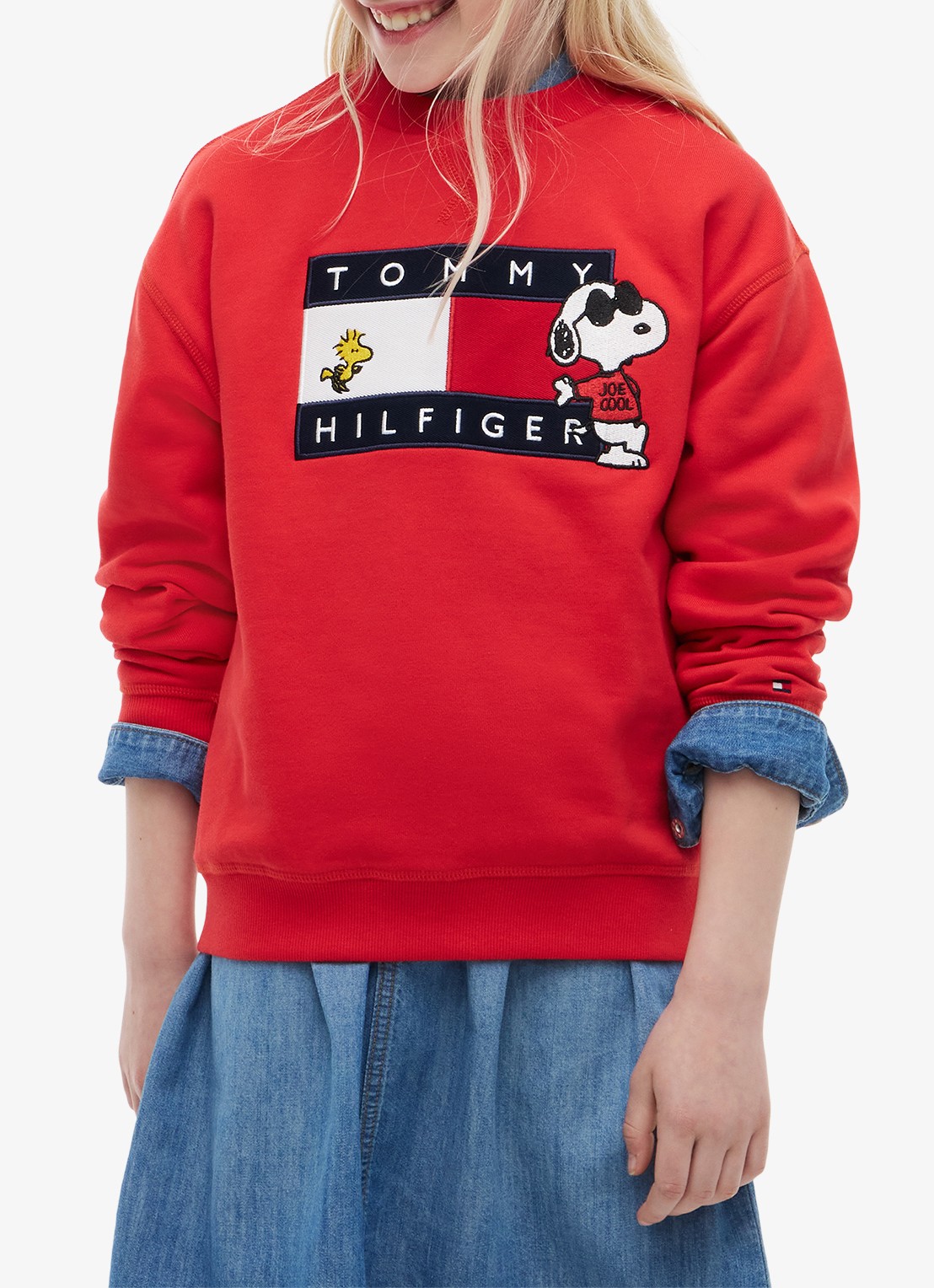 Tommy Hilfiger Sweater met logo - detail 3 rood