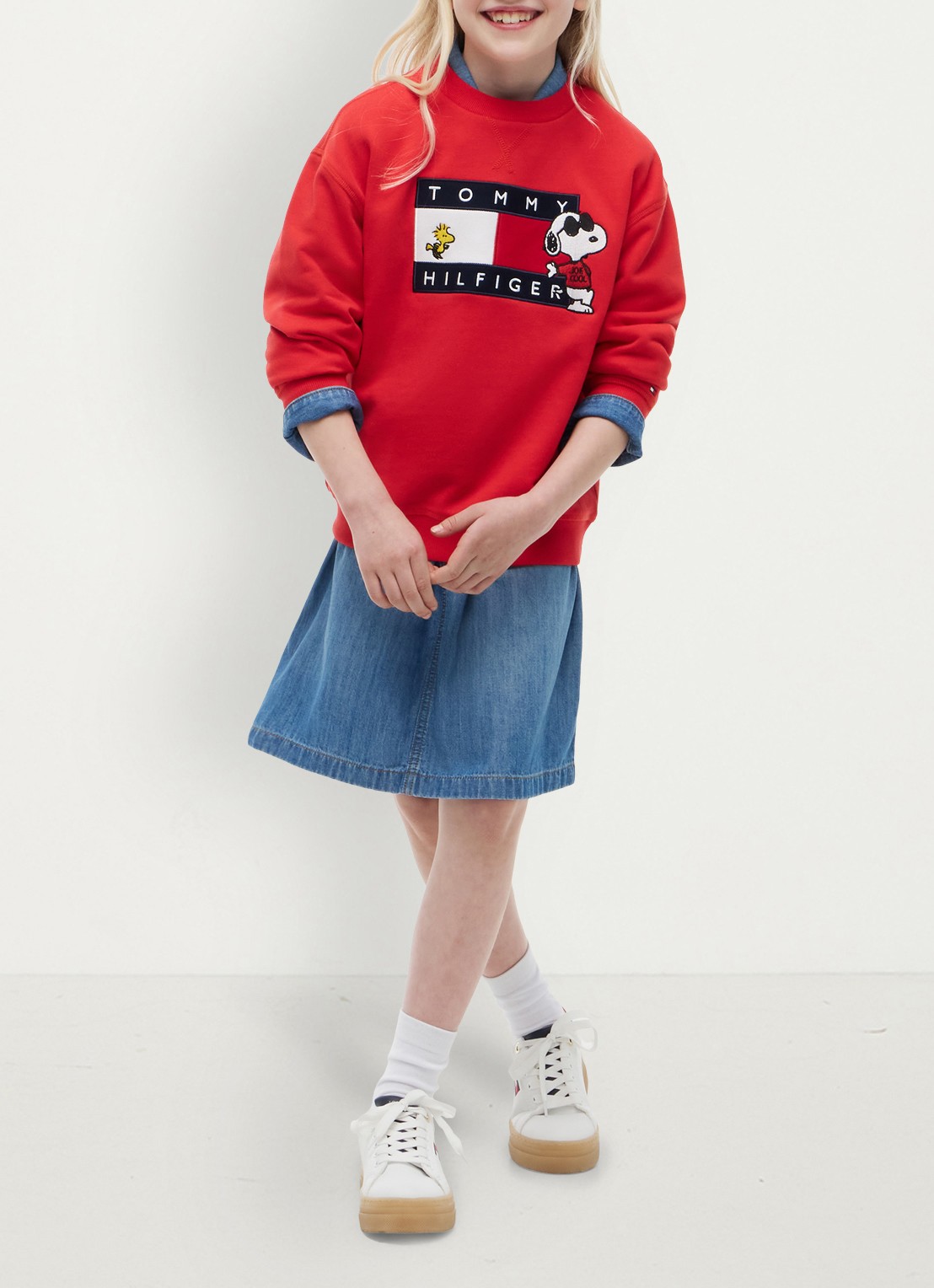 Tommy Hilfiger Sweater met logo - detail 5 rood
