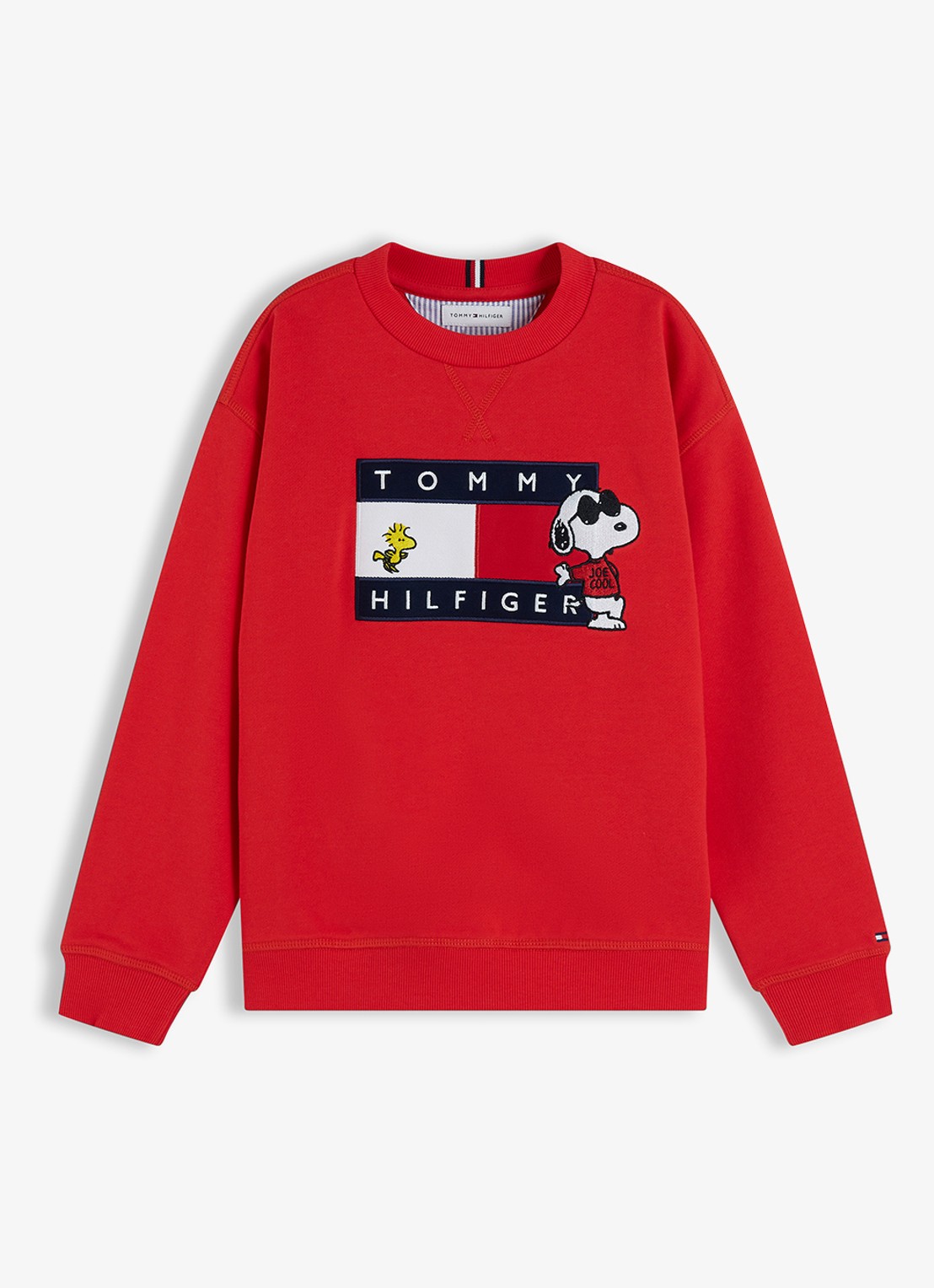 Tommy Hilfiger Sweater met logo - voorkant rood