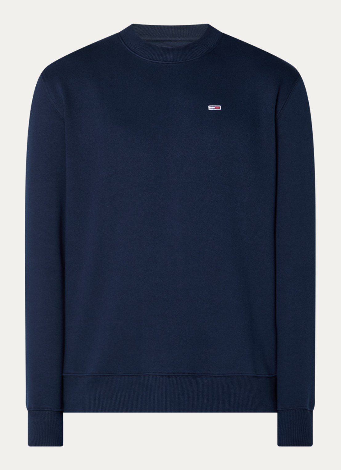 Tommy Hilfiger Sweater met logoborduring - voorkant 2 donkerblauw
