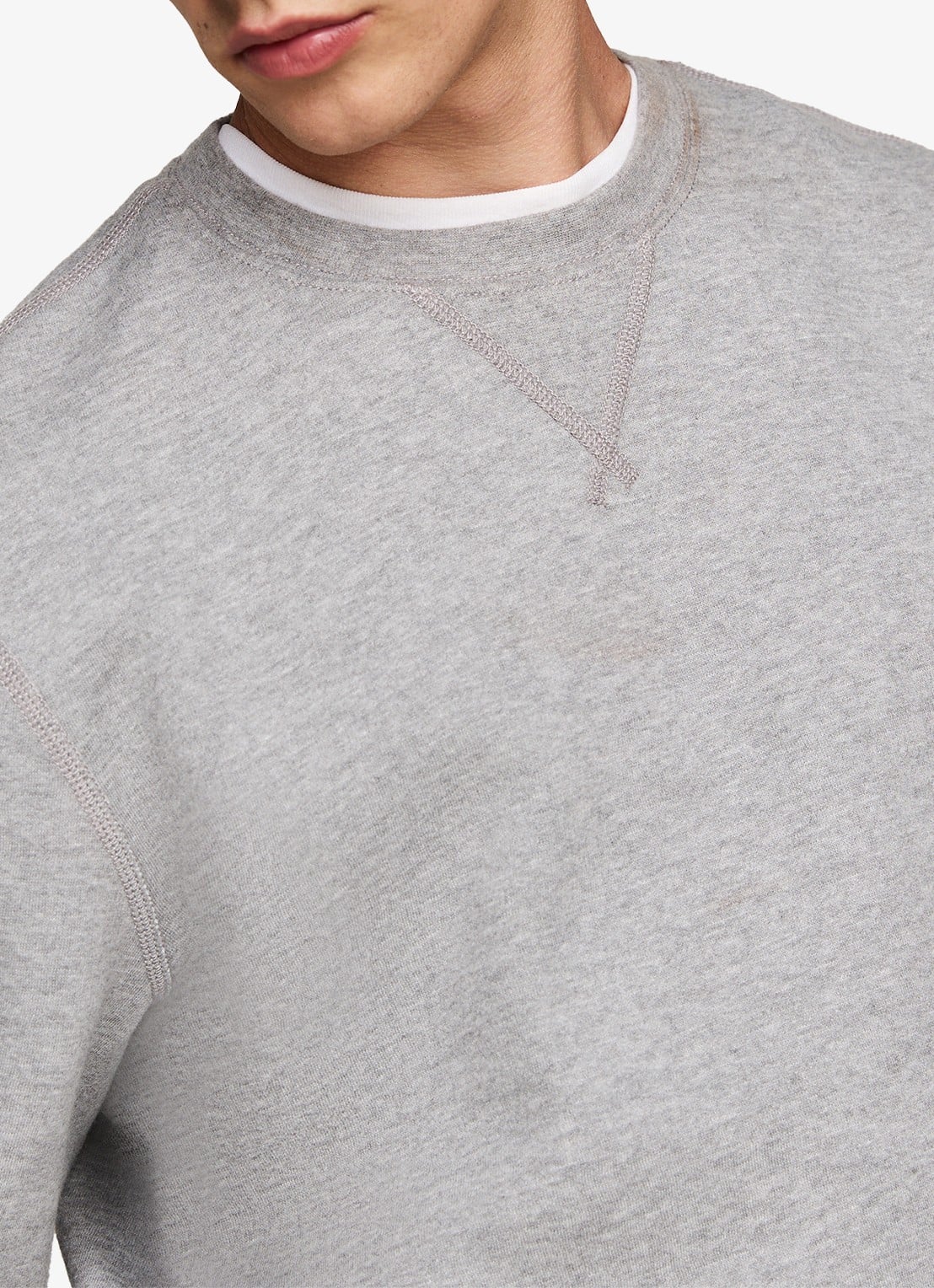 Tommy Hilfiger Sweater met logoborduring - detail 7 grijsmele