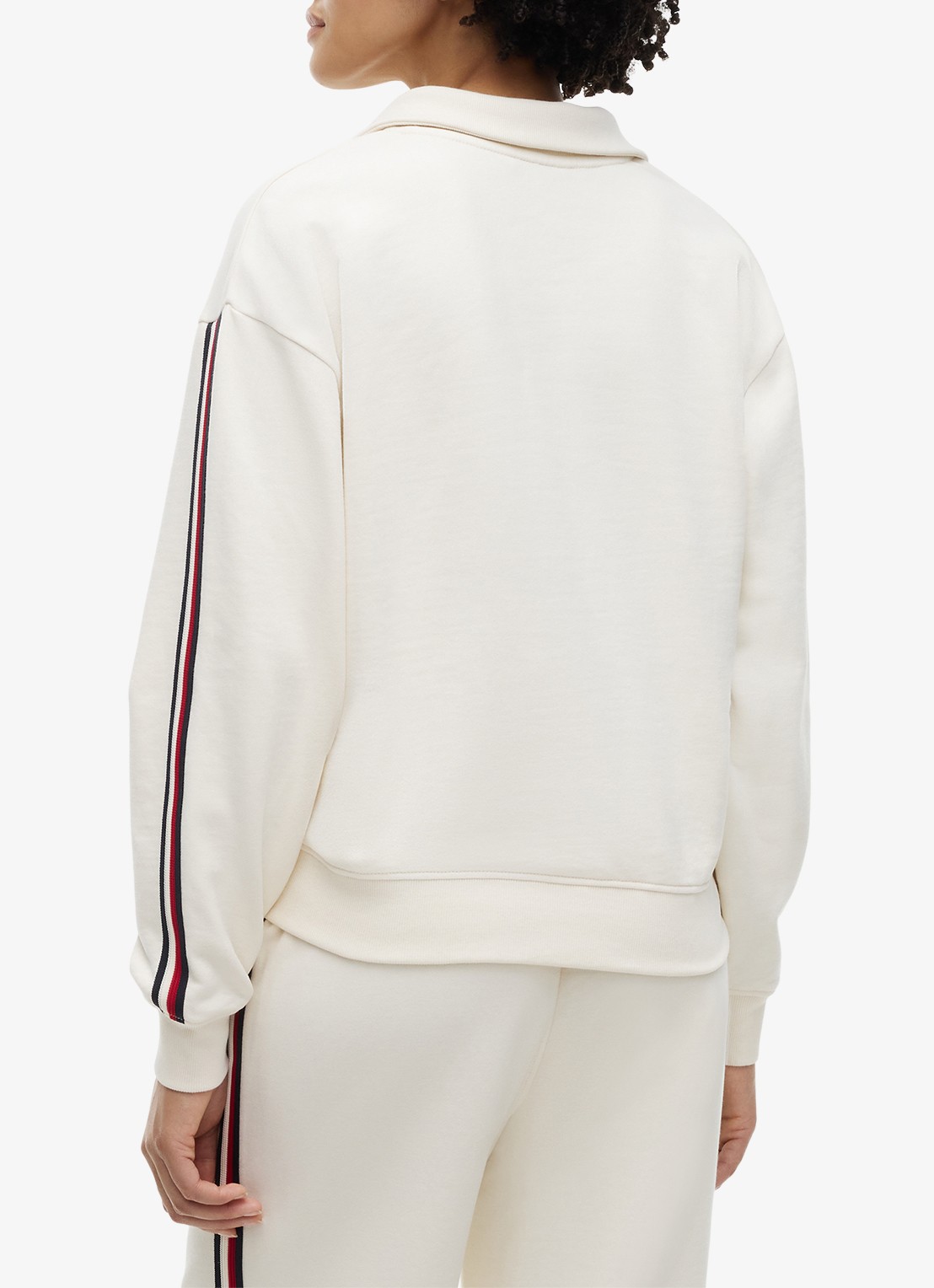 Tommy Hilfiger Sweater met polokraag - achterkant 3 ivoor