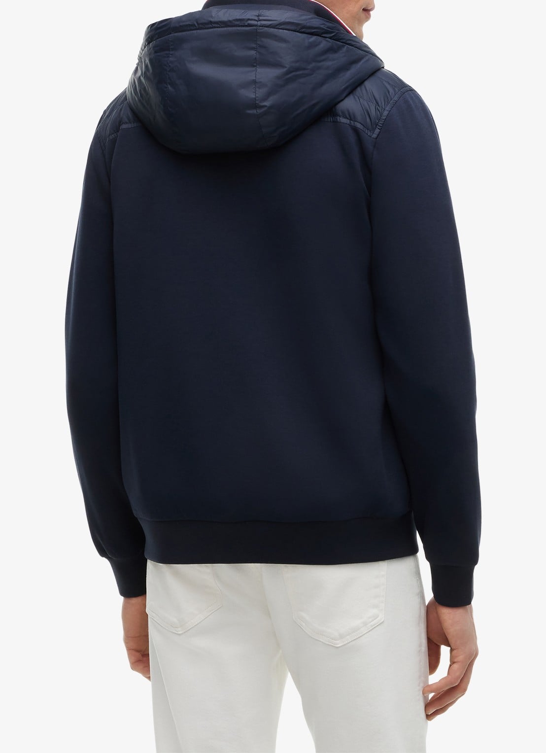 Tommy Hilfiger Sweatvest met capuchon - achterkant 3 donkerblauw