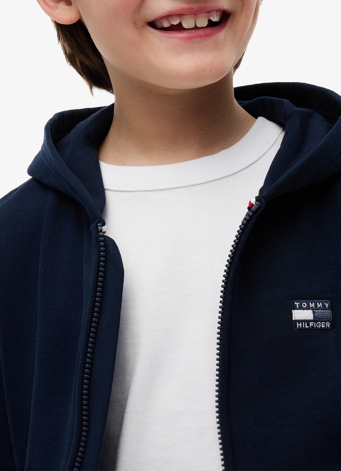 Tommy Hilfiger Sweatvest met logo - detail 3 dark night navy-c1g