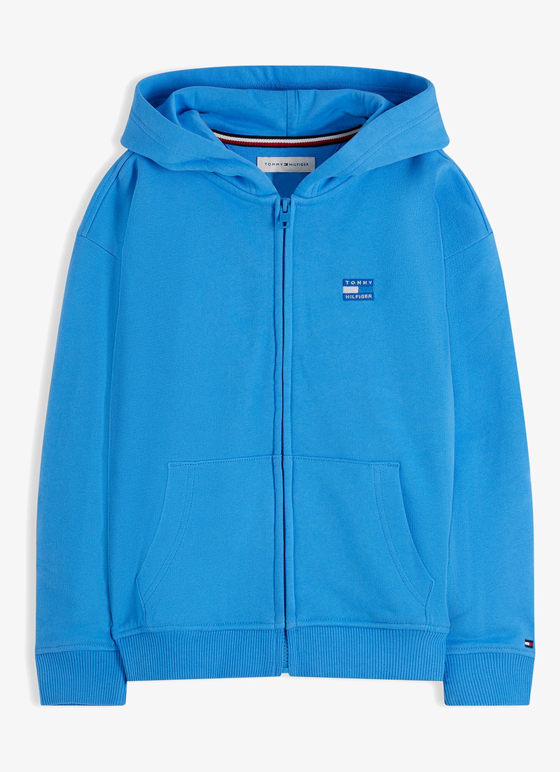 Tommy Hilfiger Sweatvest met logo - voorkant 4 blauw