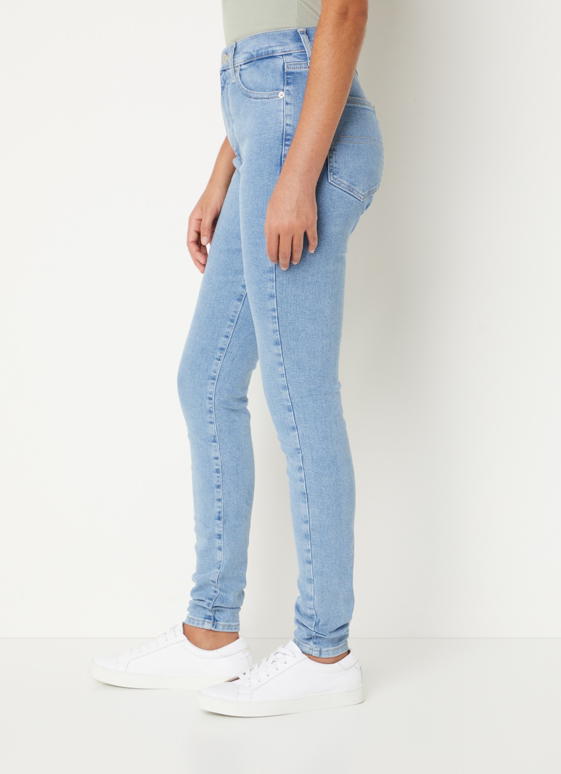 Tommy Hilfiger Sylvia high waist skinny jeans met lichte wassing - detail 4 indigo
