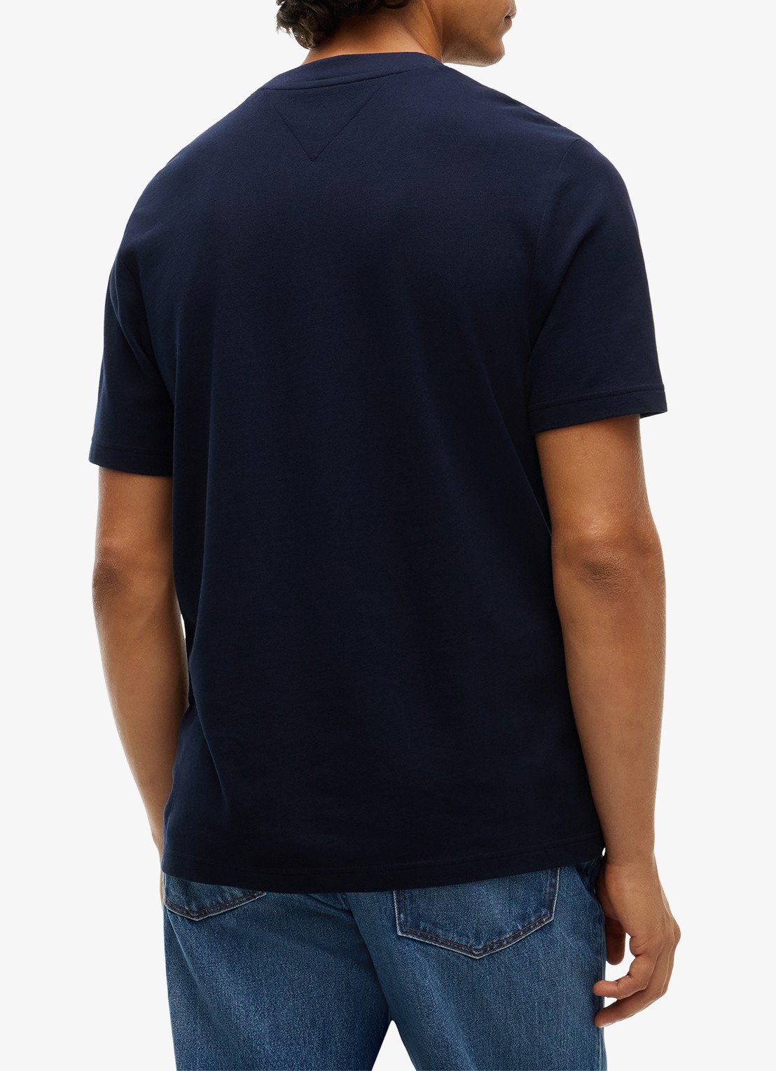 Tommy Hilfiger T-shirt met borstzak - achterkant 5 donkerblauw