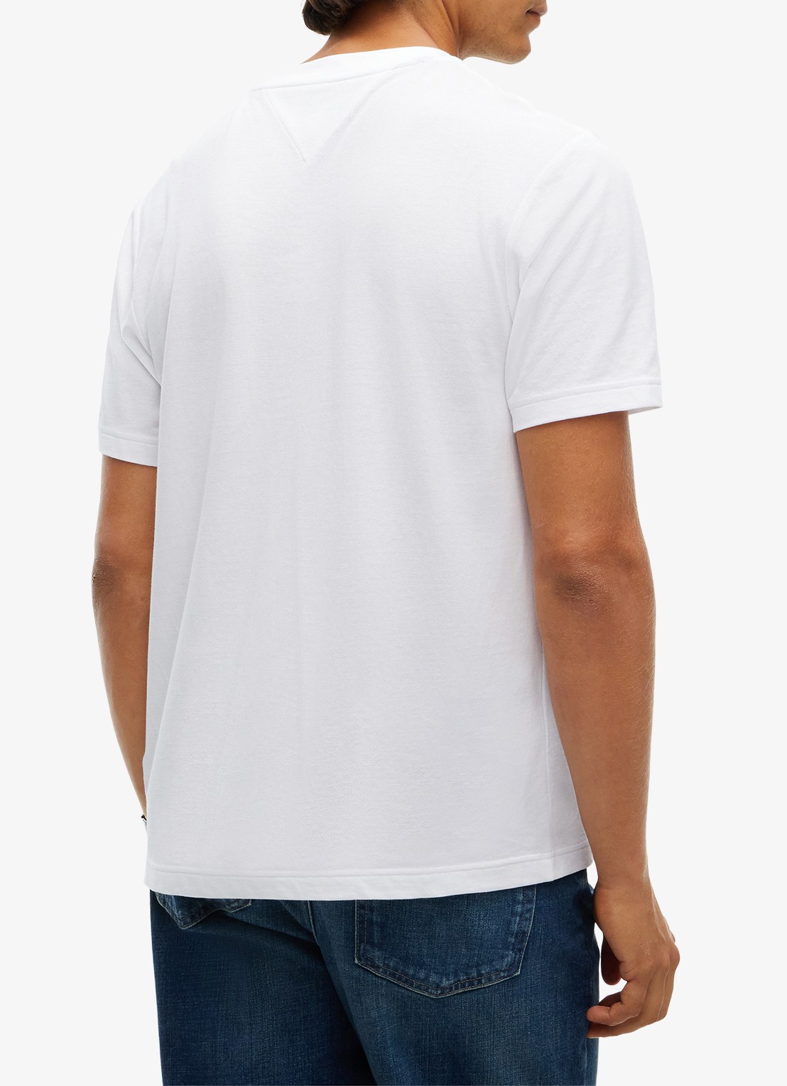 Tommy Hilfiger T-shirt met borstzak - achterkant wit