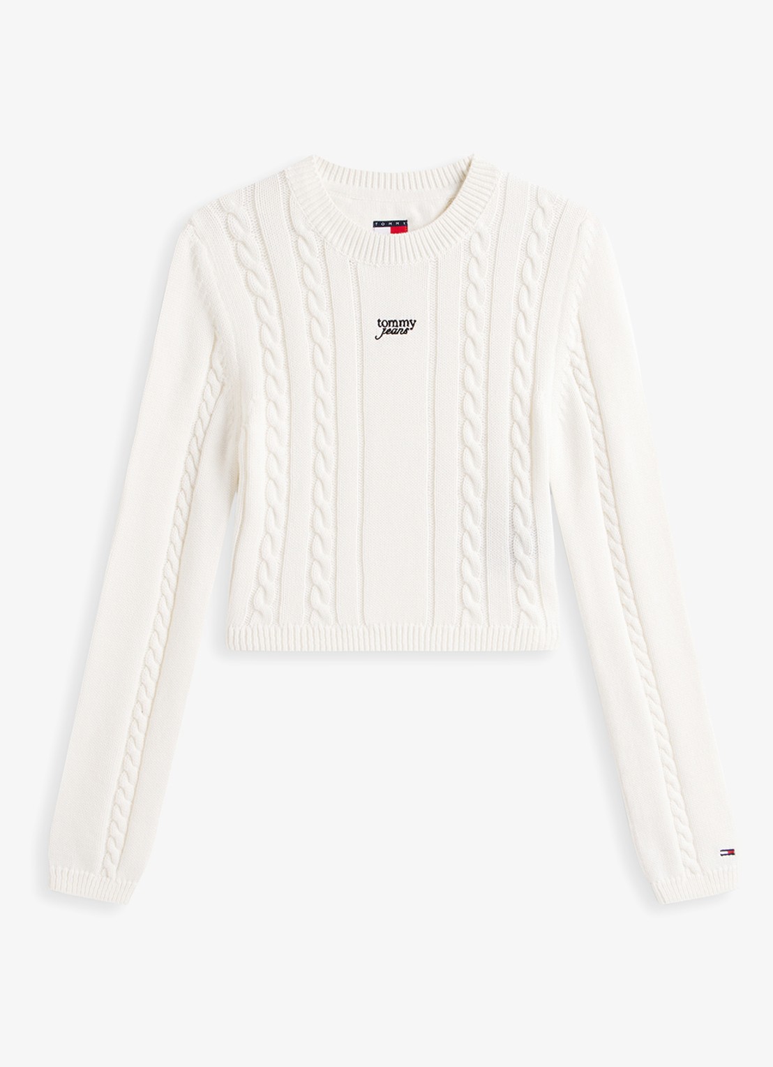 Tommy Hilfiger T-shirt met logo- en backprint - voorkant 2 donkerblauw