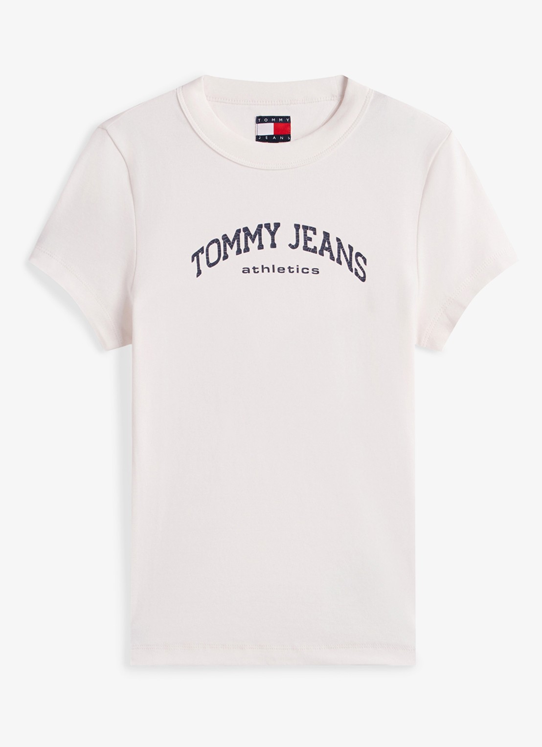 Tommy Hilfiger T-shirt met logo- en backprint - voorkant 2 wit