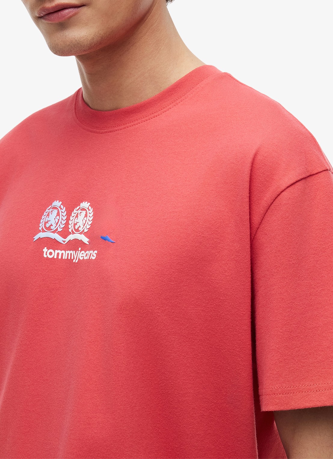 Tommy Hilfiger T-shirt met logo- en backprint - detail 5 rood