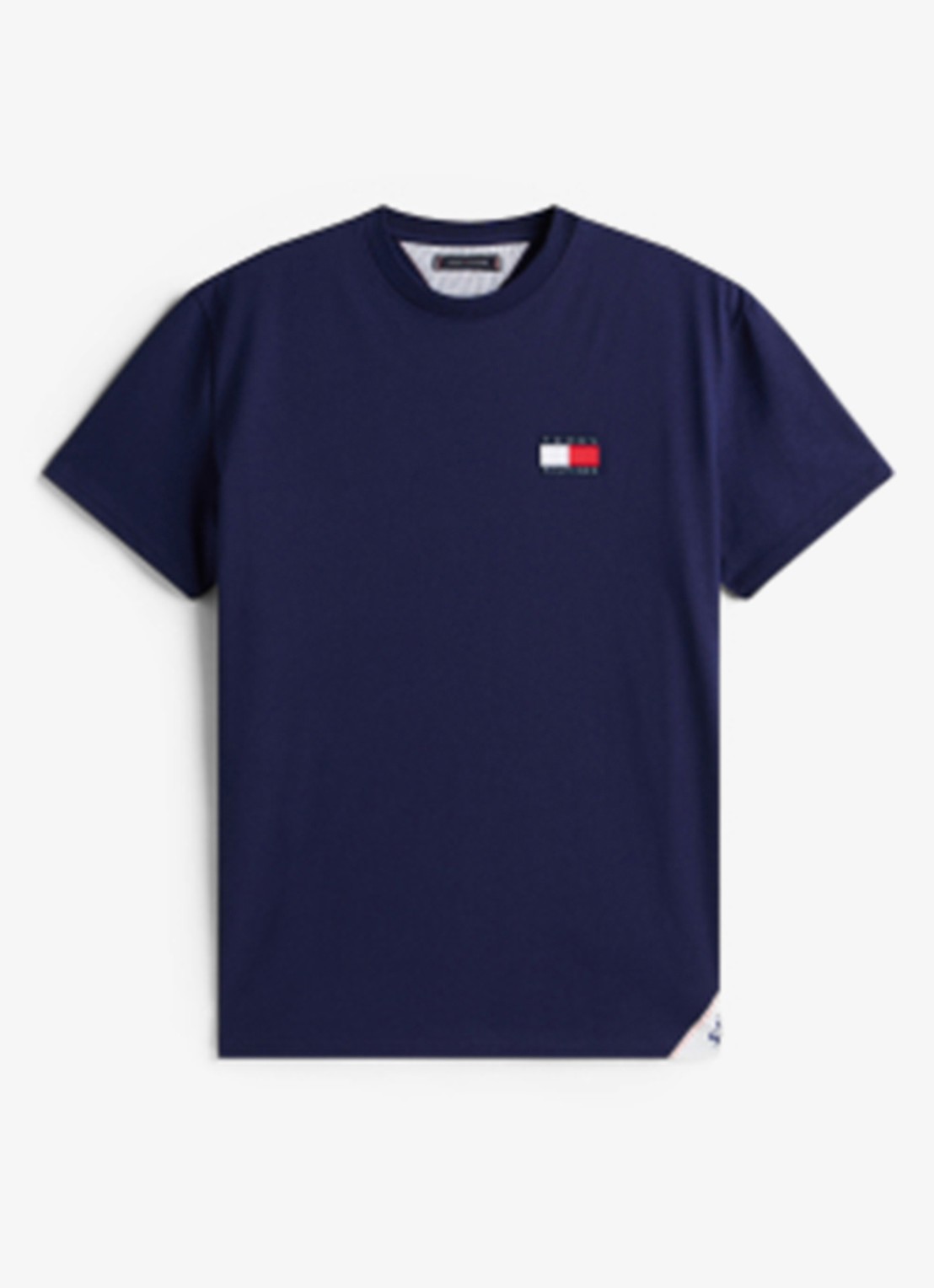 Tommy Hilfiger T-shirt met logo- en backprint - voorkant 5 donkerblauw