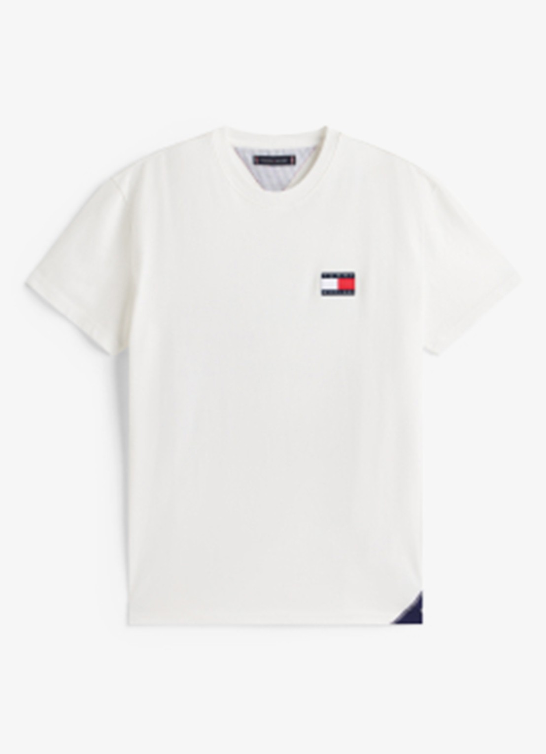 Tommy Hilfiger T-shirt met logo- en backprint - voorkant 6 wit