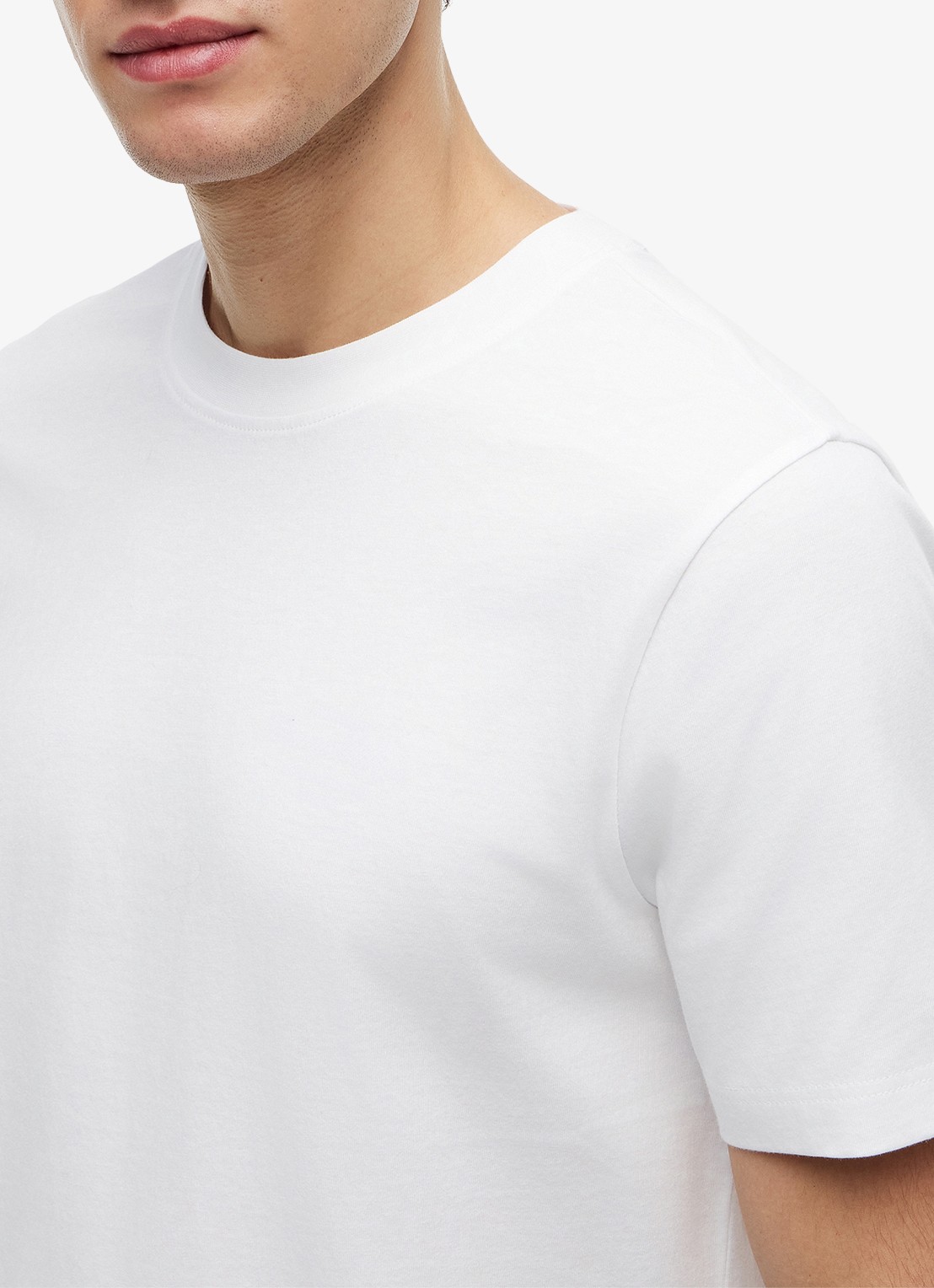 Tommy Hilfiger T-shirt met logo- en backprint - detail 5 wit