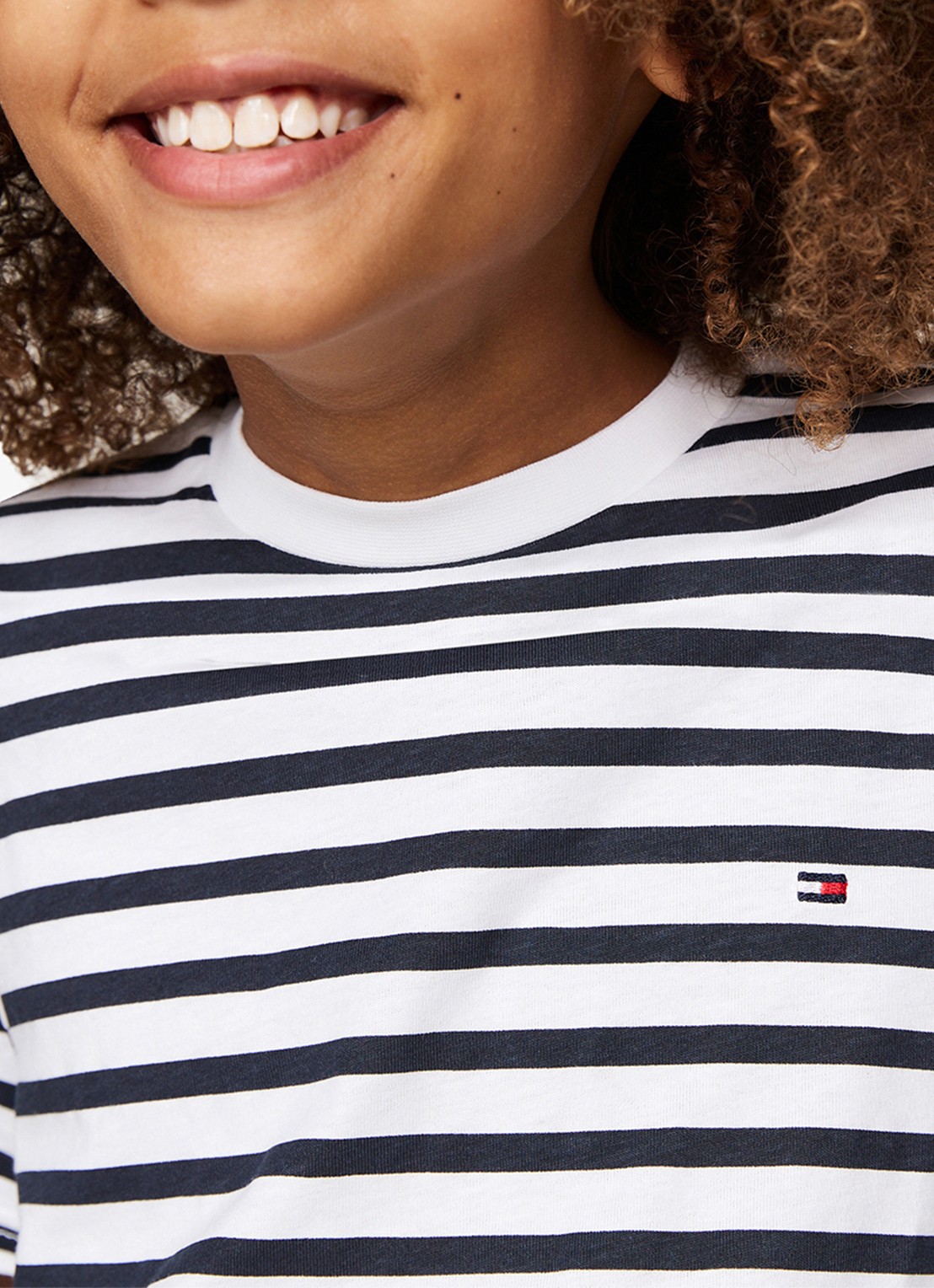 Tommy Hilfiger T-shirt met logo in 2-pack - detail wit