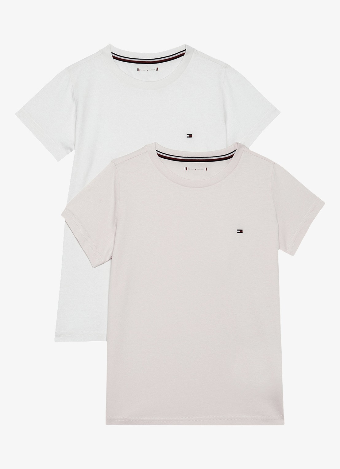 Tommy Hilfiger T-shirt met logo in 2-pack - detail 3 wit