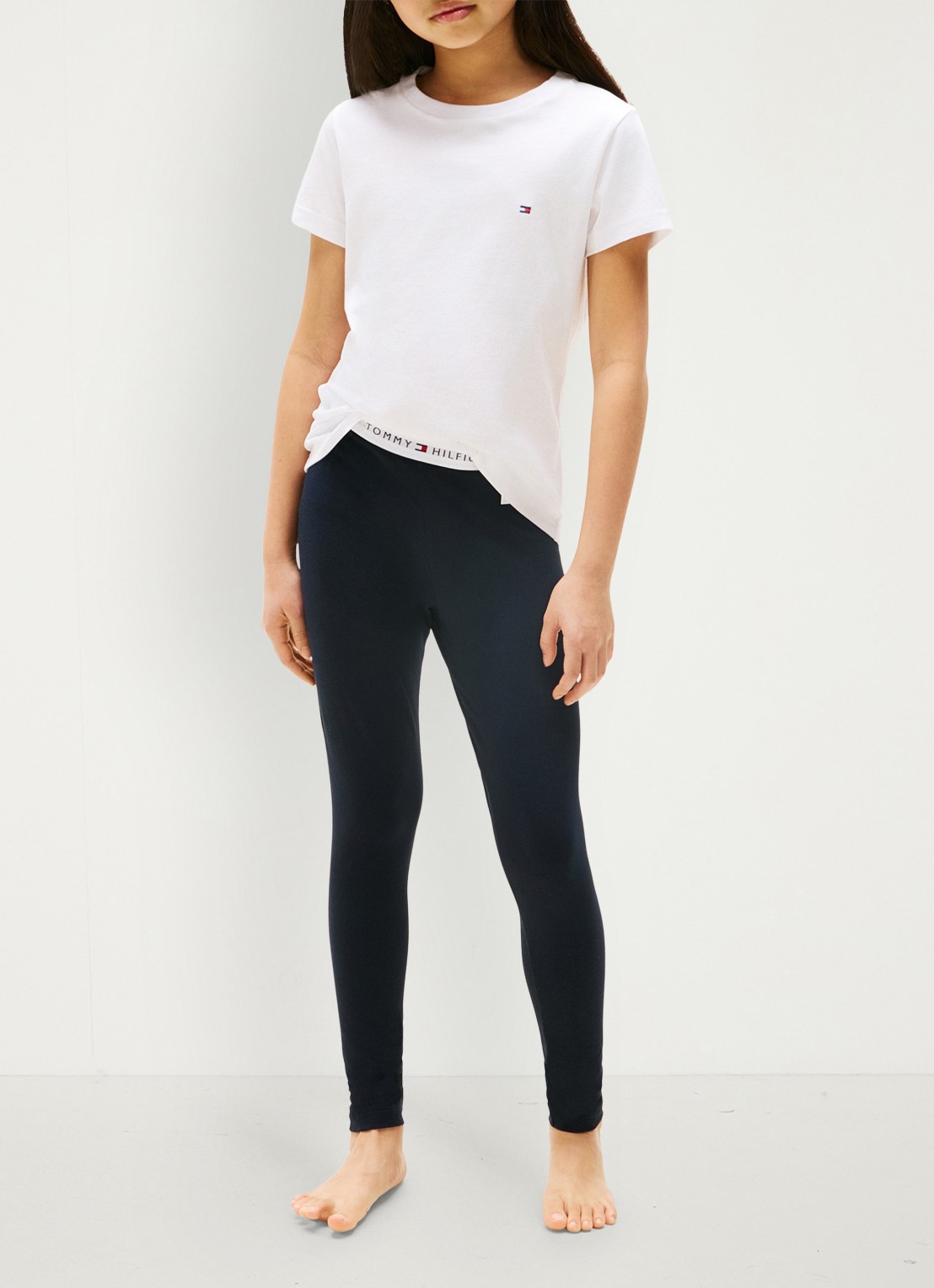 Tommy Hilfiger T-shirt met logo in 2-pack - voorkant 5 wit