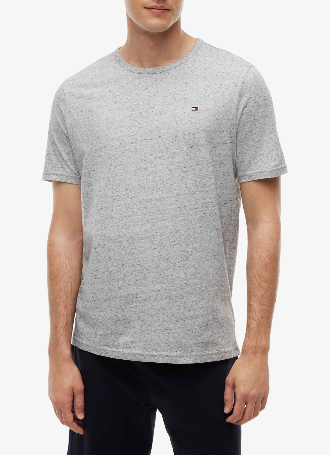 Tommy Hilfiger T-shirt met logo in 3-pack - detail 3 grijs