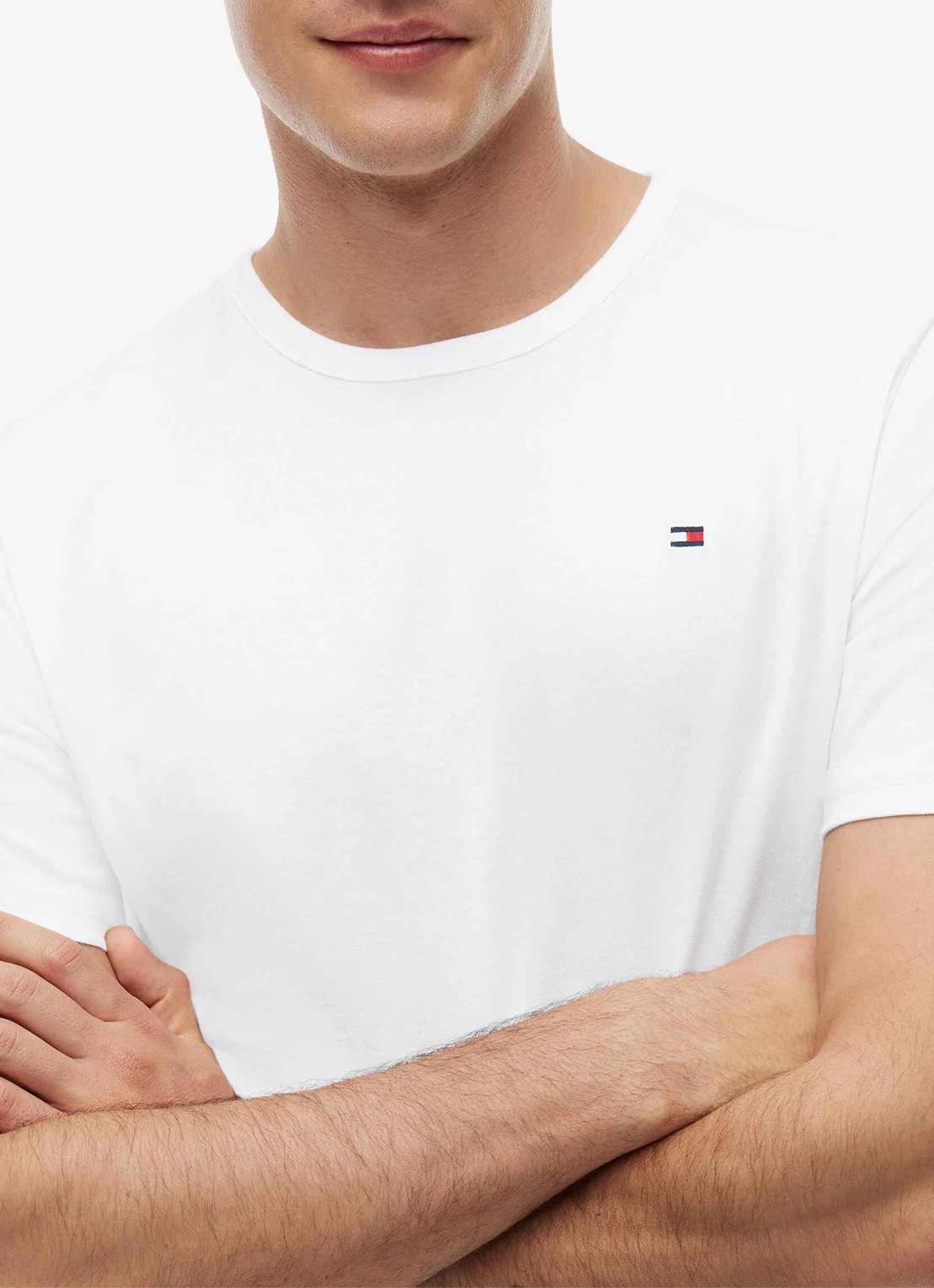 Tommy Hilfiger T-shirt met logo in 3-pack - detail 2 grijs