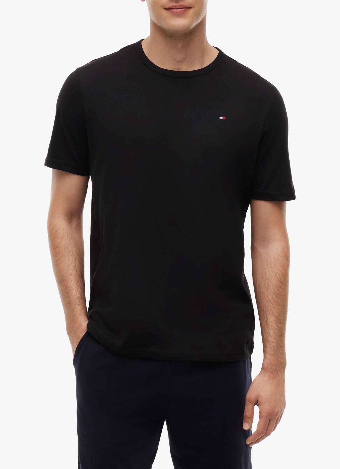 Tommy Hilfiger T-shirt met logo in 3-pack - detail 5 grijs
