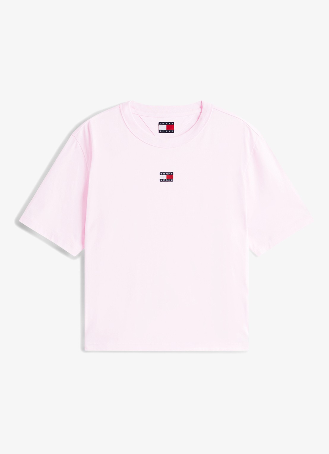 Tommy Hilfiger T-shirt met logo - voorkant 4 lichtroze