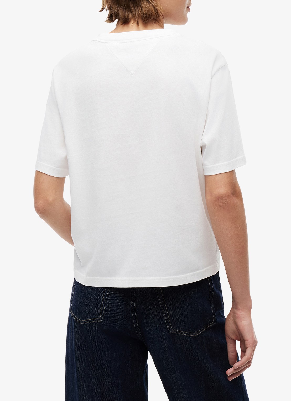 Tommy Hilfiger T-shirt met logo - achterkant 4 gebroken wit