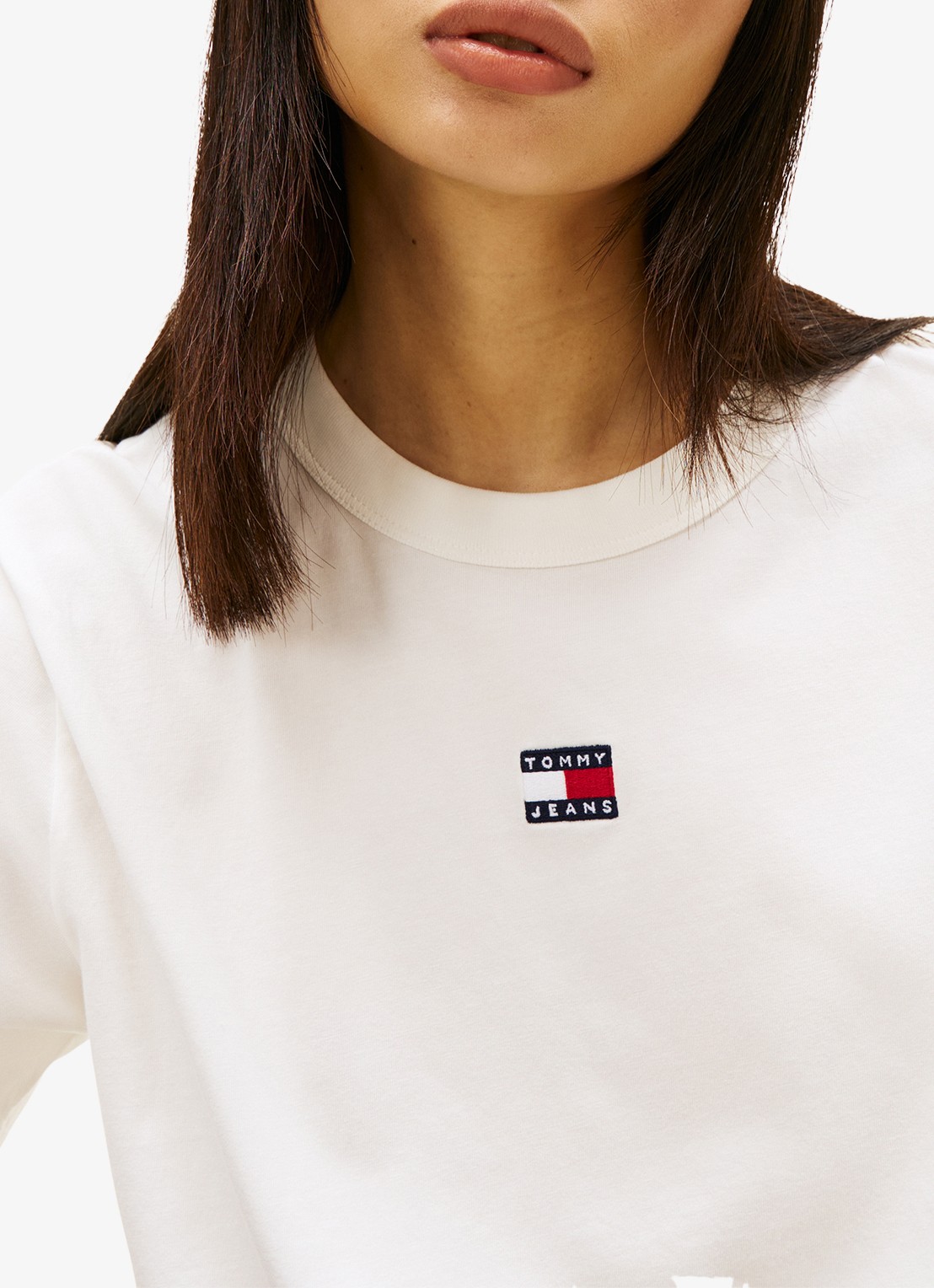Tommy Hilfiger T-shirt met logo - detail 3 gebroken wit