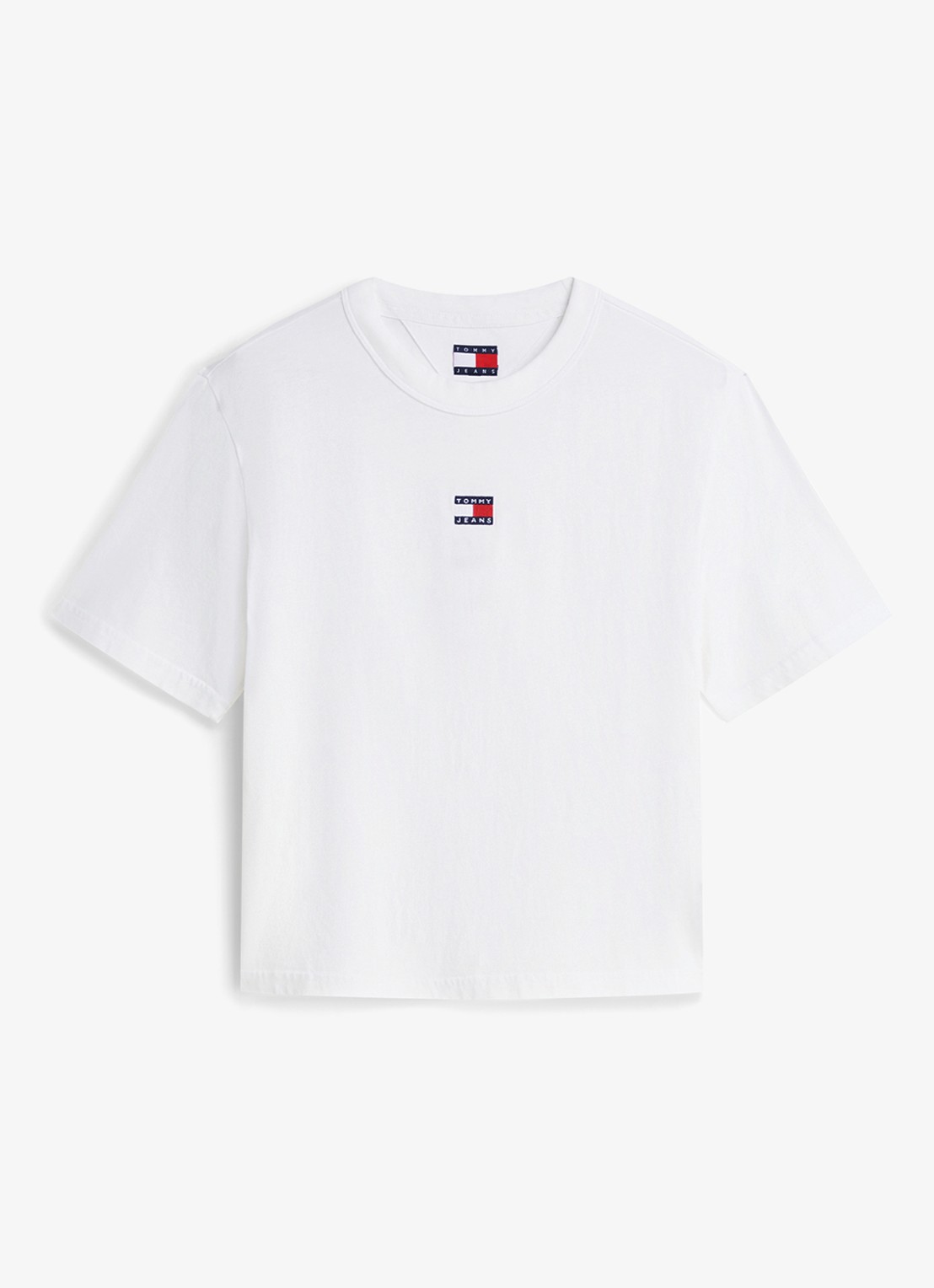Tommy Hilfiger T-shirt met logo - voorkant 5 gebroken wit